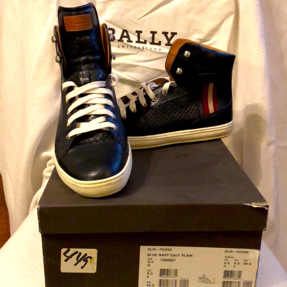 Bally High Top Sneaker In Original Box